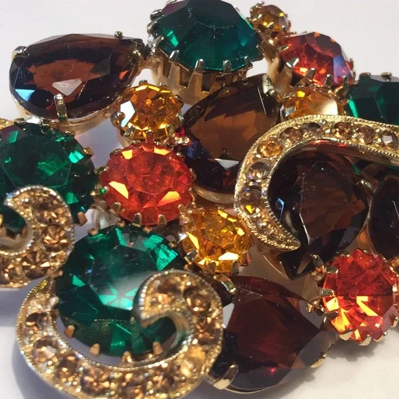 Gorgeous vintage rhinestone brooch - Picture 3 of 5